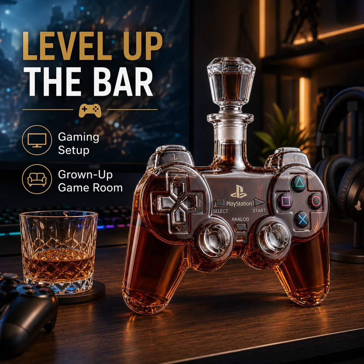 ๐ฅMost Popular in 2026๐ฅ๐ฎ Retro Gaming Controller Whiskey Decanter โ A Legendary Pour for Game Night ๐ฅ