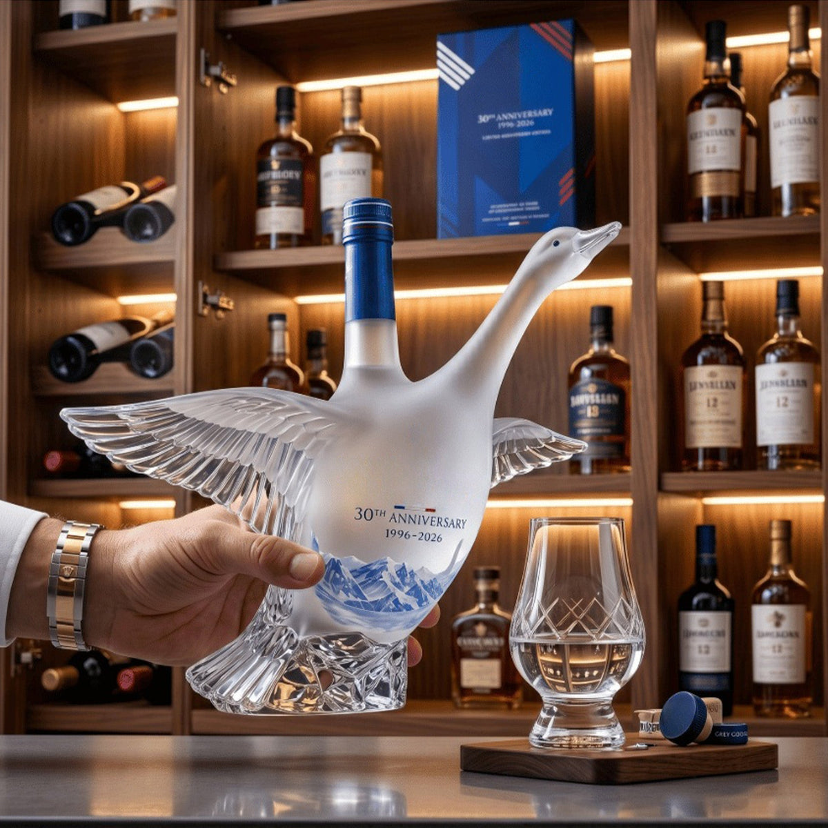 🔥Most Popular in 2026🔥🪿30th Anniversary 3D Sculpted Vodka Bottle