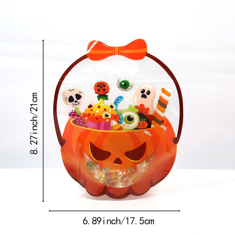 12/24/36/48/60 Pcs Halloween Plastic Goodie Bags, Trick or Treat Candy Bags๐๐ฌ