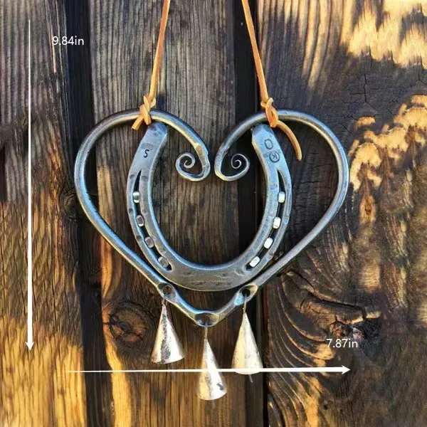 🔥Most Popular in 2026🔥100% Handmade | The Horseshoe Heart Wind Chime ❤ (Handmade by Jordan Maynard®)