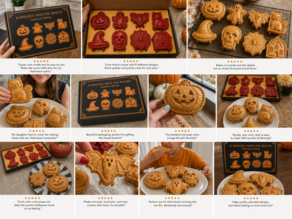 🎃 8-Piece Halloween Mini Hand Pie Mold Set