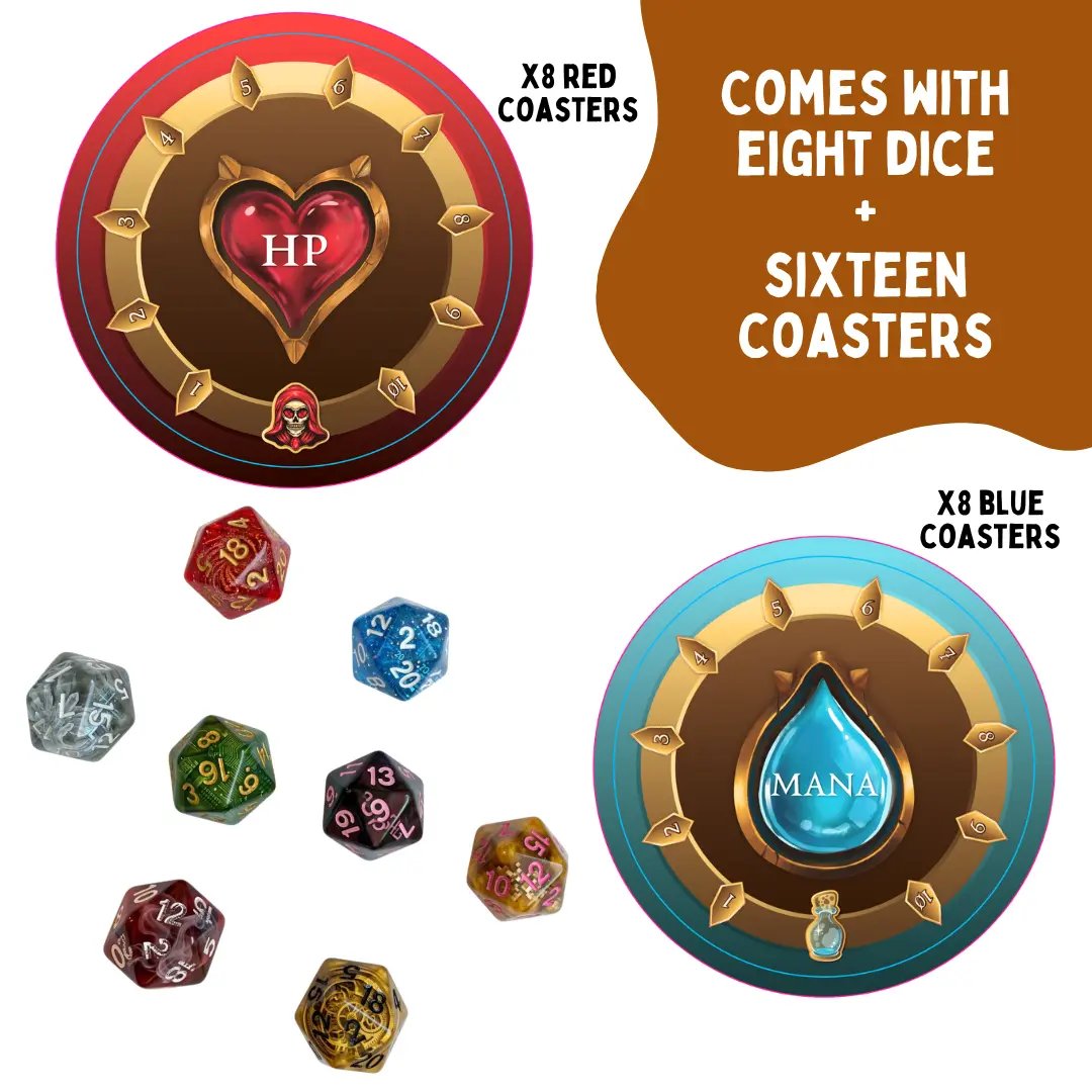 🧙‍♂️ Wizards Tavern Drinking Card Game 🍻 Fantasy Party Game with Spells & Dice | 2–8 Players, 170 Cards, Chaos Fun for Adults 21+
