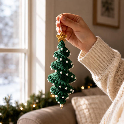 🔥Most Popular in 2026🔥Crochet Snowman Spiral Oranment DIY Kit