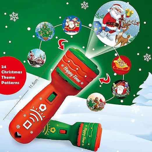 🔥HOT SALE 49% OFF -🎃👻Kids Halloween Christmas Projection Flashlight Toy