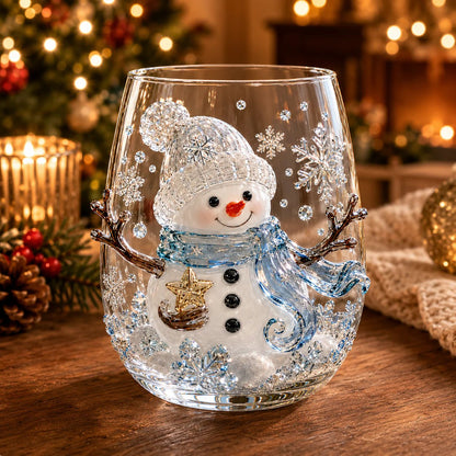 🎄Magical Christmas 3D Glass Cup Collection 🎄 Santa, Reindeer, Snowman & Christmas Tree