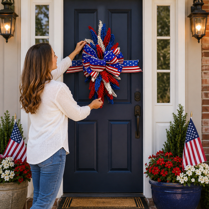 Last Day Promotion! 🔥Patriotic Bow Hanging Decoration