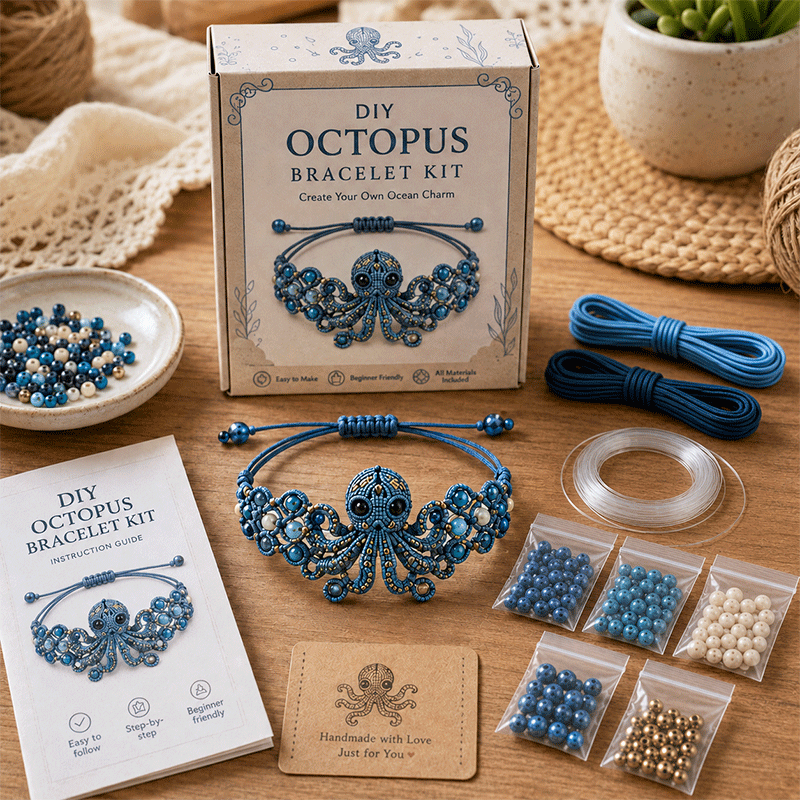 🐙DIY Animal Beaded Bracelet Kit