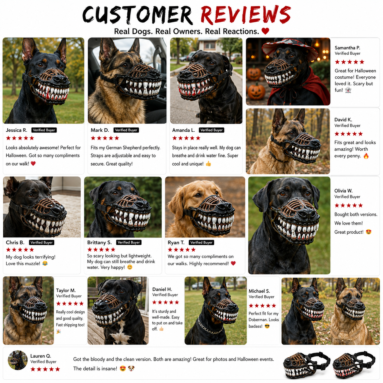 🎃 EARLY HALLOWEEN 50% OFF🔥🐶Hell Hound Monster Muzzle