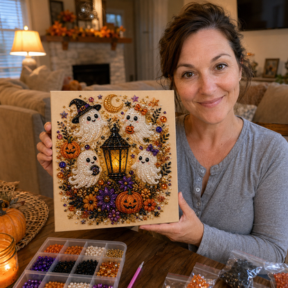 💥 Last Day 49% OFF – 👻✨ Halloween Pearl Art DIY Kit --📦Free Shipping