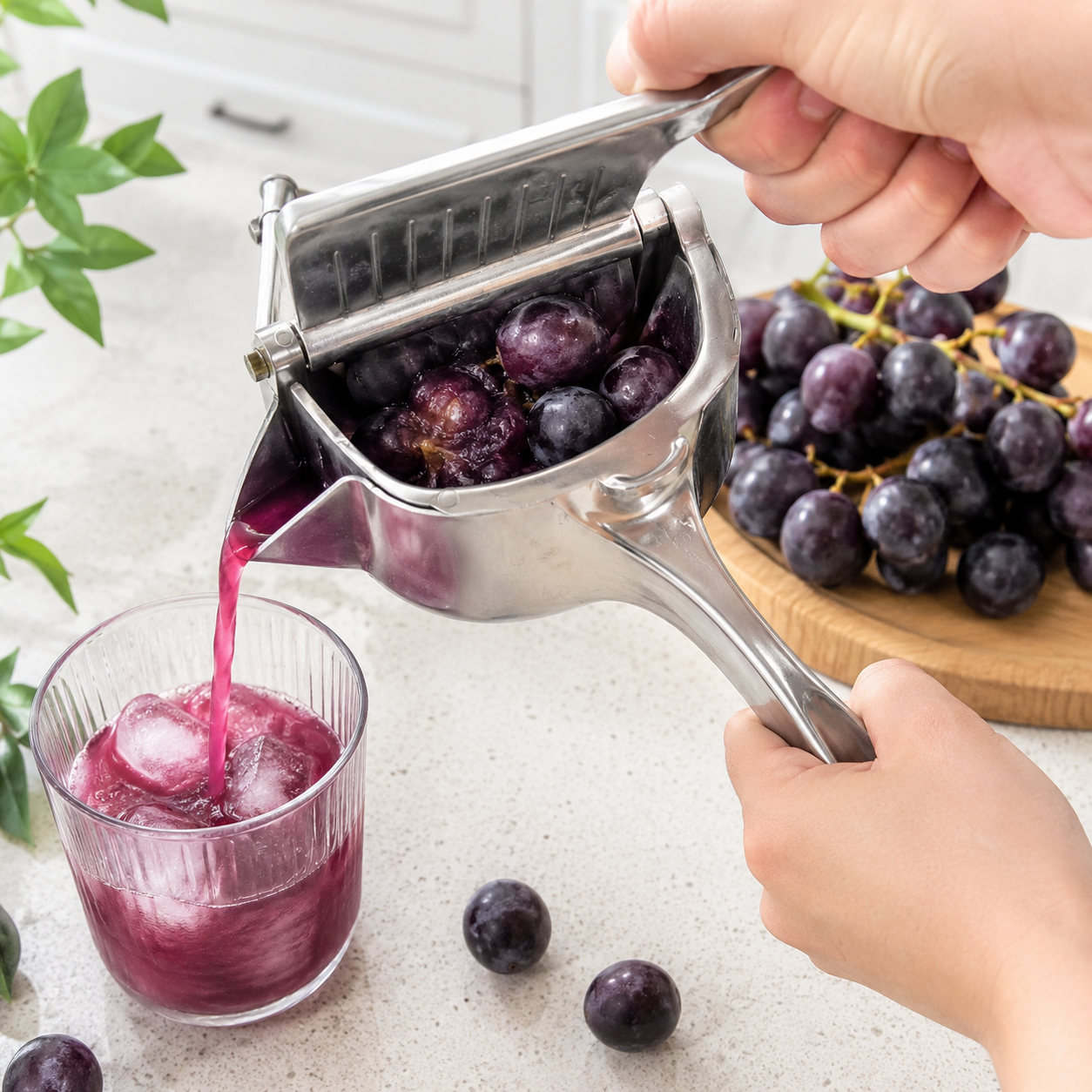 💥 Last Day 49% OFF – 🔥Stainless Steel Manual Fruit Juice Press