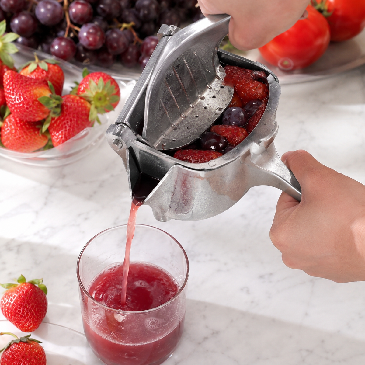 💥 Last Day 49% OFF – 🔥Stainless Steel Manual Fruit Juice Press