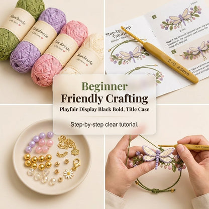 DIY Nature-Inspired Crochet Bracelet Kit