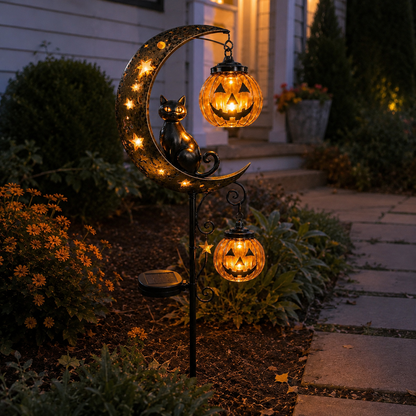 🎃Halloween Early Bird Special Sale 49% OFF-Pumpkin Moon Garden Stake Light