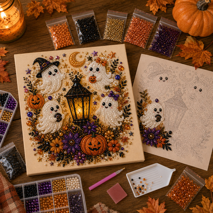 💥 Last Day 49% OFF – 👻✨ Halloween Pearl Art DIY Kit --📦Free Shipping
