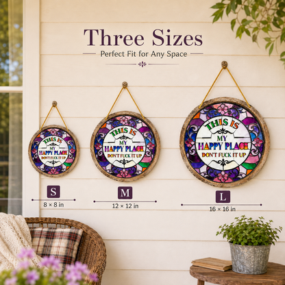💥 Last Day 49% OFF – This Is My Happy Place Hanging Sign