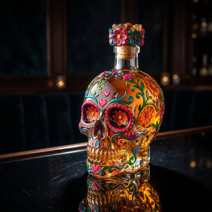 🔥🍷Limited edition Day of the Dead tequila bottle🎁 -- Free Shipping Over $49📦