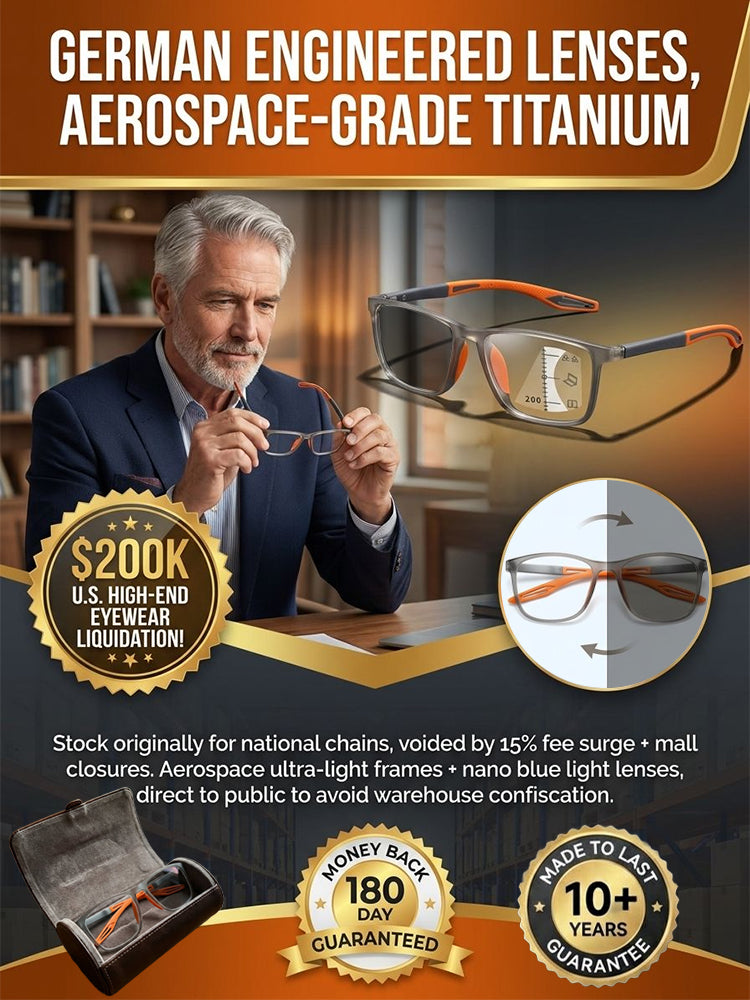 🔥LAST DAY 50% OFF - 👓✨ Smart zoom photosensitive glasses, one pair covers both near and far vision with no need to switch other glasses. Built-in smart sensor auto-tints outdoors and turns into professional sunglasses in seconds 🕶️.