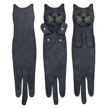 🎁 Early Christmas Sale 🎅 Funny Cat Hand Towels