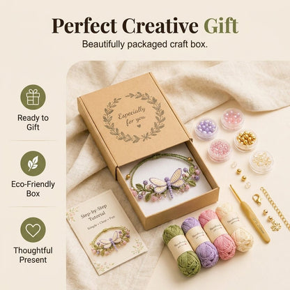 DIY Nature-Inspired Crochet Bracelet Kit