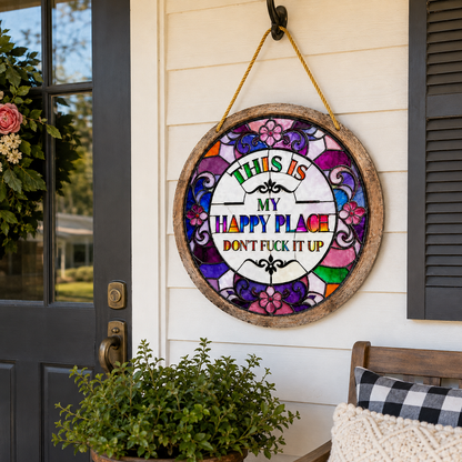💥 Last Day 49% OFF – This Is My Happy Place Hanging Sign