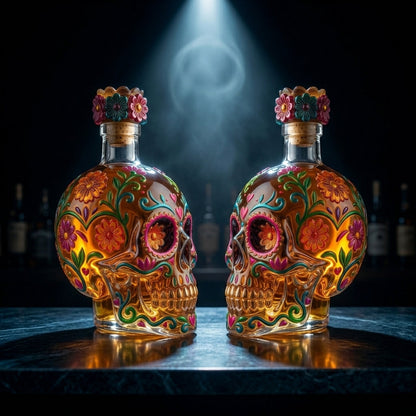🔥🍷Limited edition Day of the Dead tequila bottle🎁 -- Free Shipping Over $49📦