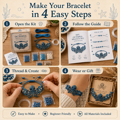 🐙DIY Animal Beaded Bracelet Kit