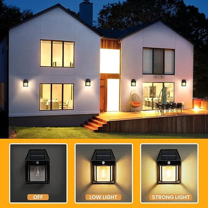 ZERO-Energy Cost 💡 Powerful Solar Wall Lights with Motion Sensor