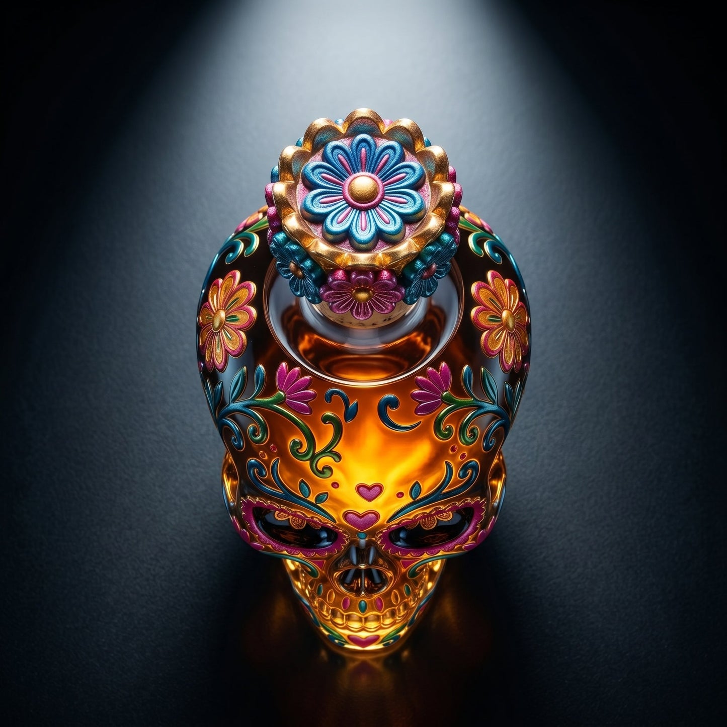 🔥🍷Limited edition Day of the Dead tequila bottle🎁 -- Free Shipping Over $49📦