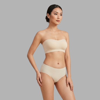 Seamless Strapless Push-Up Bandeau Bra