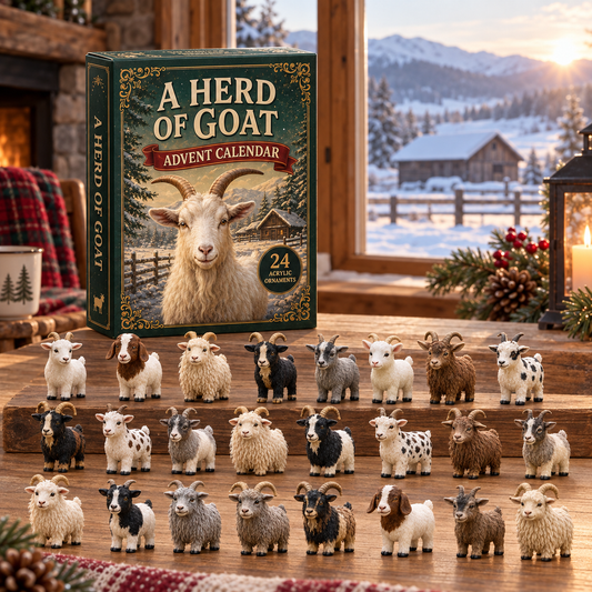 🐏 24 Days of Goats Advent Calendar – 24 Collectible Acrylic Goat Charms