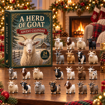 🐏 24 Days of Goats Advent Calendar – 24 Collectible Acrylic Goat Charms