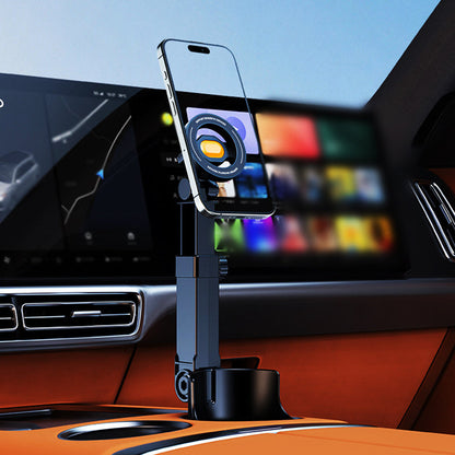 🔥FLASH SALE 50% OFF - Car Cup Holder Phone Mount – 360° Adjustable, Strong N52 Magnet, One-Hand Operation, Fits All Phones