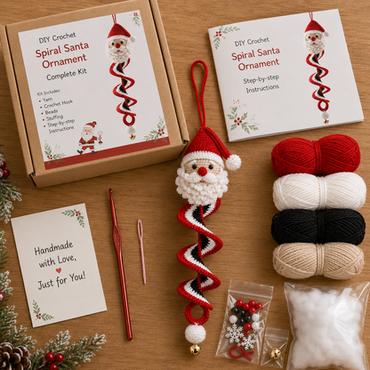 🔥Most Popular in 2026🔥Crochet Snowman Spiral Oranment DIY Kit