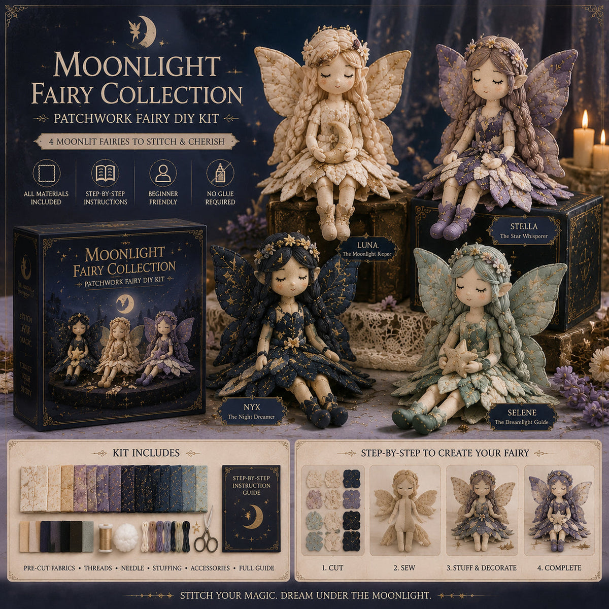 🔥Most Popular in 2026🔥Fairy Patchwork DIY Collection