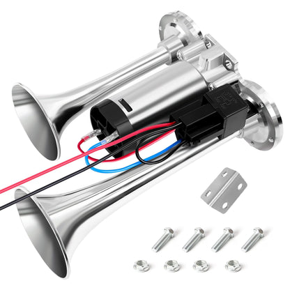 💯🔥150DB Air Train Horn Kit with Compressor