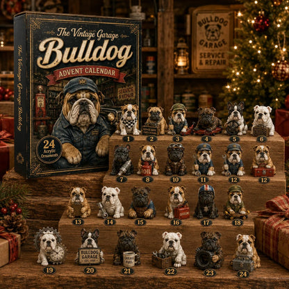 🔥🔧 Vintage Garage Bulldog Advent Calendar 2026 – 24 Days of Classic Bulldog Garage Surprises