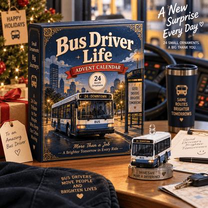 🚌 Driver’s Christmas Countdown | 24 Days of Bus-Themed Acrylic Surprises ✨