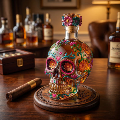 🔥🍷Limited edition Day of the Dead tequila bottle🎁 -- Free Shipping Over $49📦