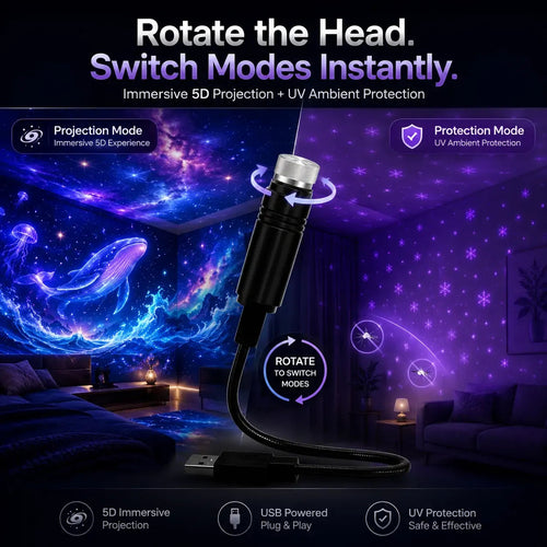 ⏰Last day Promotion 🔥-Night Light Projector - Smart Holographic Star Projector -- 📦Buy 2 Free Shipping