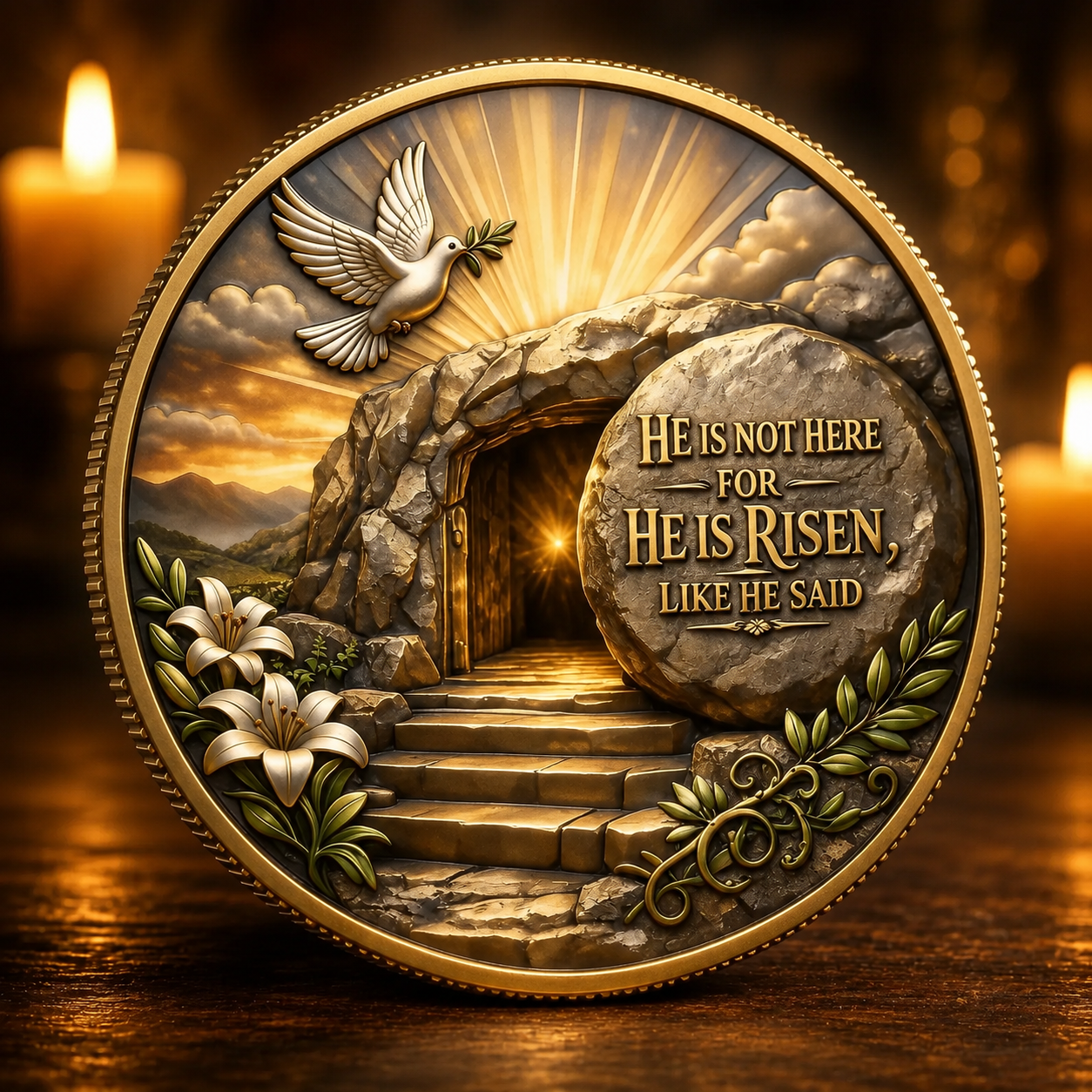 ✝️“No Greater Love” Resurrection Commemorative Coin