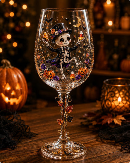 🔥🎁Halloween  Wine Glass Collection Gift Box Set✨