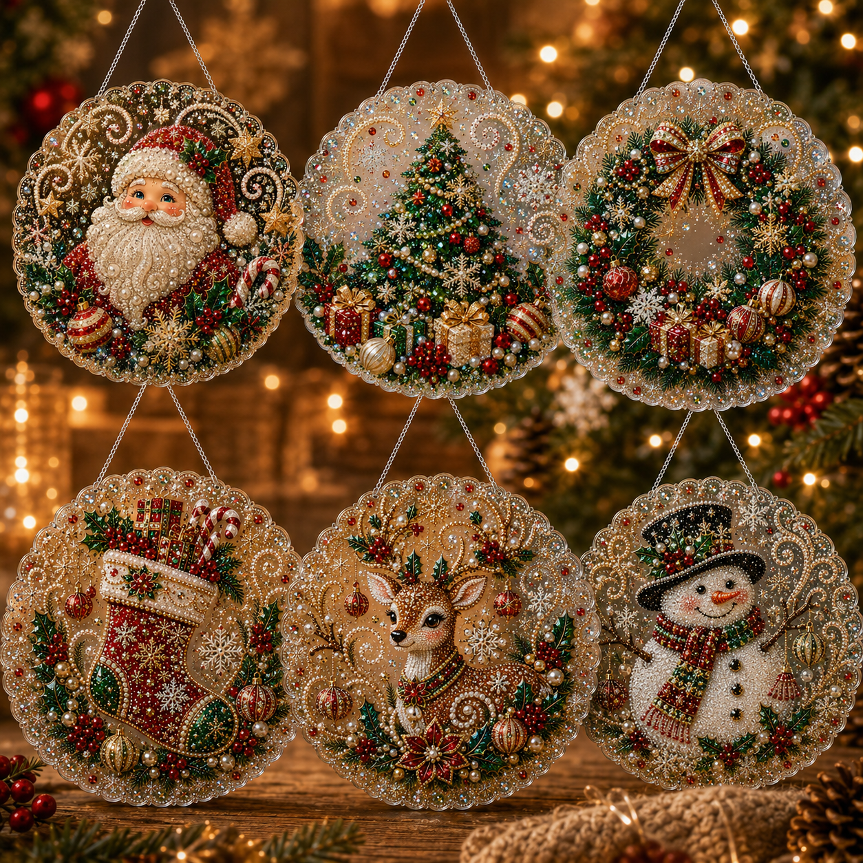 ✨ Christmas Pearl Art Hanging Ornament Kit🎅-- Free Shipping 🚚