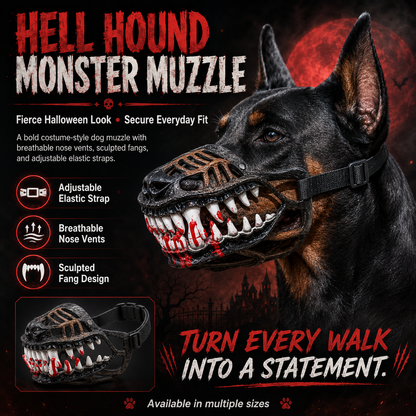 🎃 EARLY HALLOWEEN 50% OFF🔥🐶Hell Hound Monster Muzzle