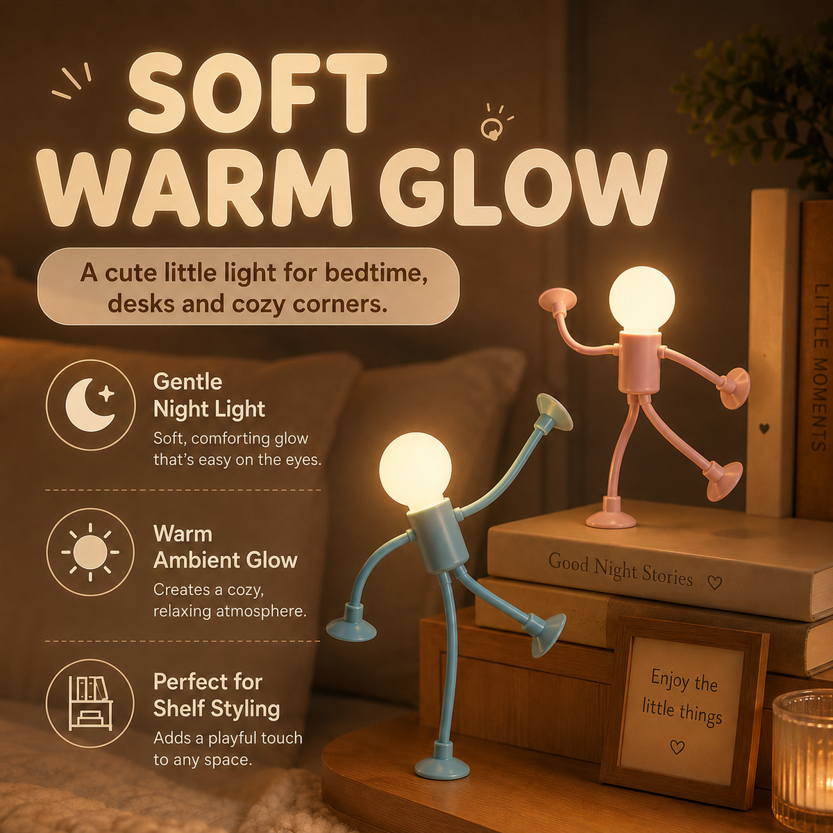 💥 Last Day 49% OFF – 🔥🎁Changeable Shape Funny Sportsman Night Light