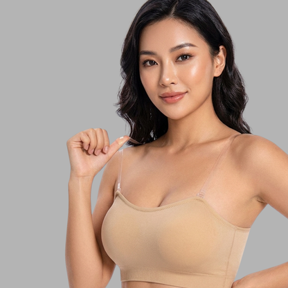 Seamless Strapless Push-Up Bandeau Bra