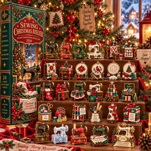 🎄2026 Christmas Sewing Room – 24 Tiny Treasures for Makers