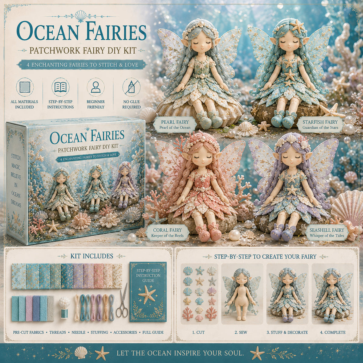 🔥Most Popular in 2026🔥Fairy Patchwork DIY Collection