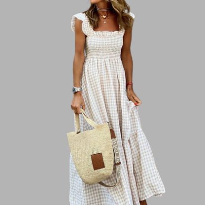Breezeluxe Plaid Sundress