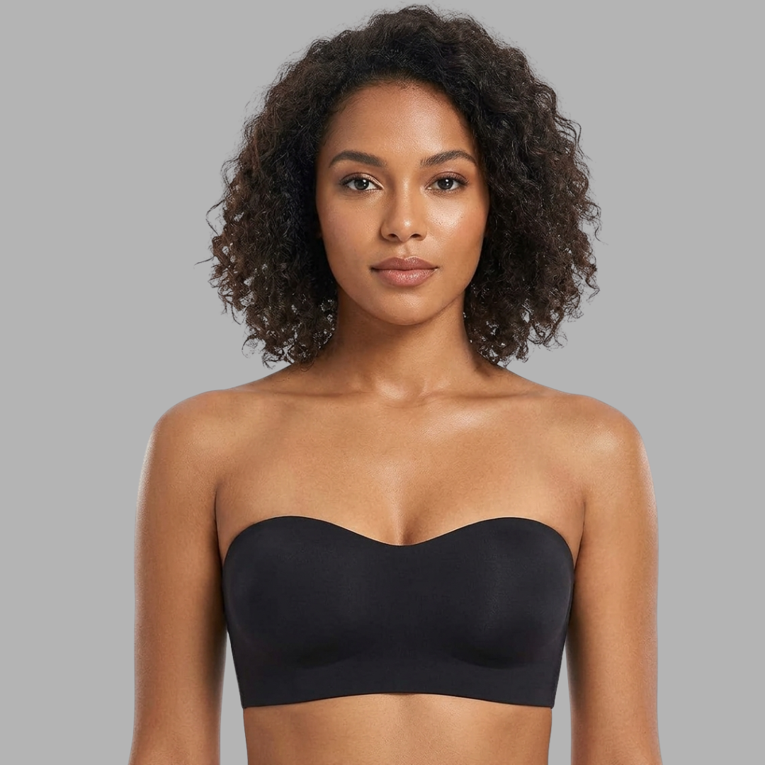 Seamless Strapless Push-Up Bandeau Bra