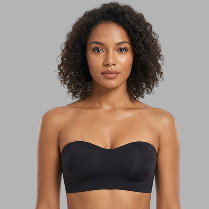 Seamless Strapless Push-Up Bandeau Bra